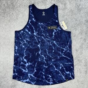 Under Armour Project Rock IsoChill Muscle Tank Top Mens Size Large Blue 1380111